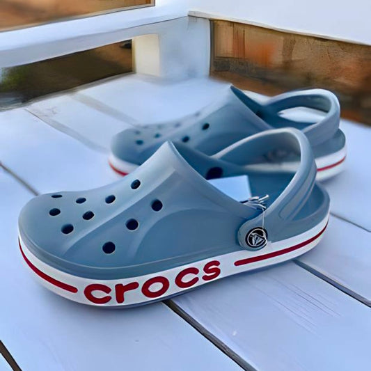 Crocs Bayaband Clogs (Grey-Candy)