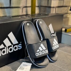 Adidas Cloudfoam Slides (Black White)
