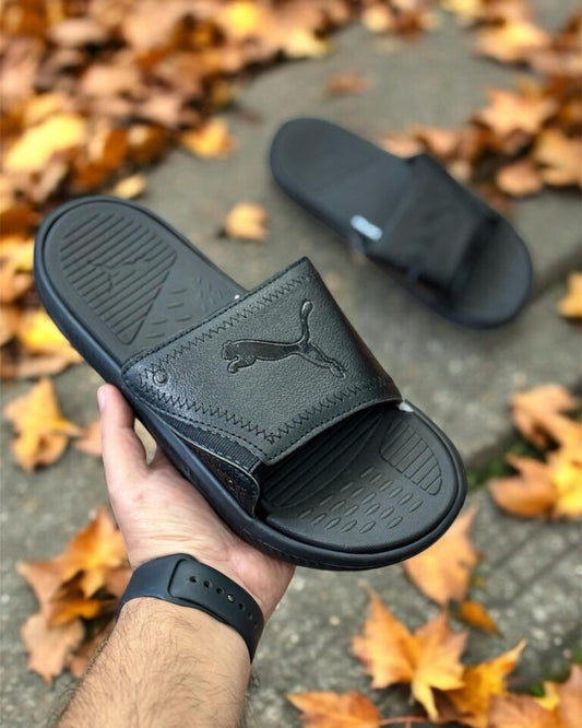 Puma One8 Slides (All Black)