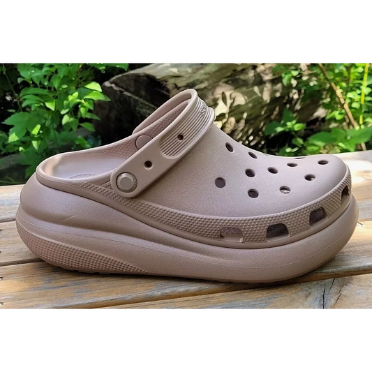Crocs Classic Crush Clogs (Latte)