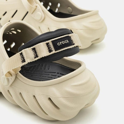 Crocs Echo Clogs (Bone/Black)