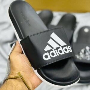Adidas Cloudfoam Slides (Black White)