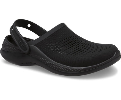360 Crocs Literide Clogs (Core Black)