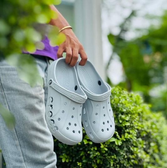 Crocs Baya Clogs (Light Grey)