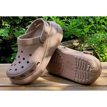 Crocs Classic Crush Clogs (Latte)