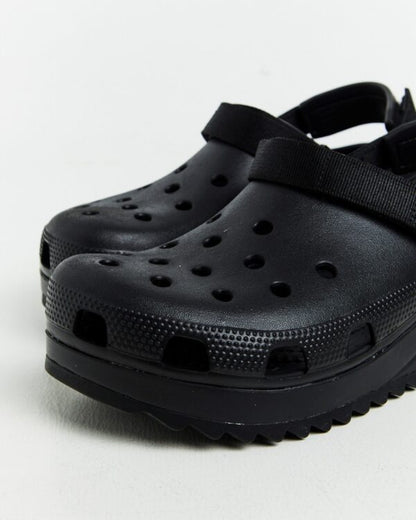 Crocs Classic Hiker Clogs (All Black)