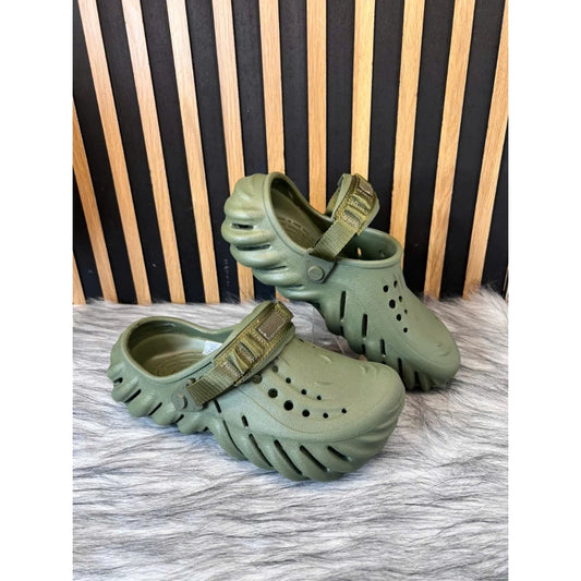 Crocs Echo Clogs (Moss Green)